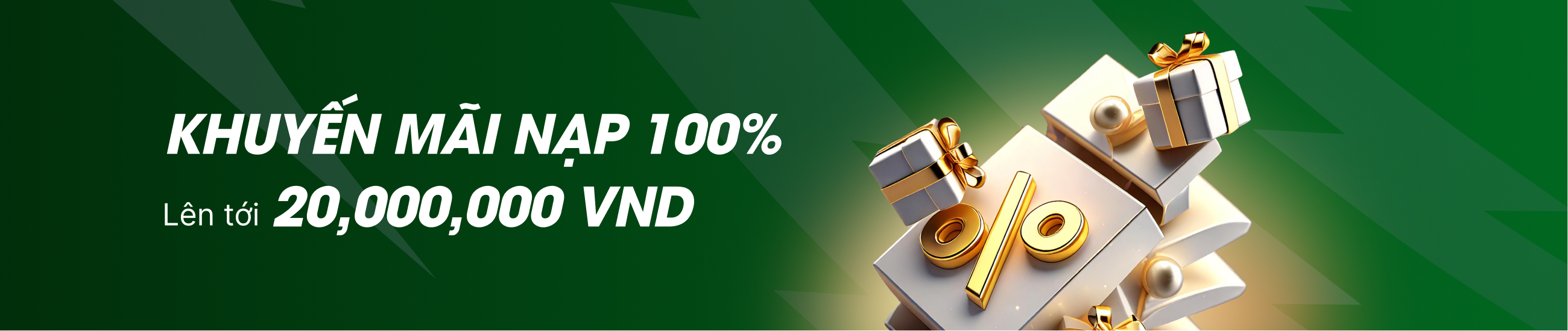 Khuyến Mãi 100% Lần Nạp Đầu Tiên